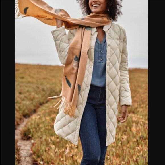 NWT J. JILL Down Quilted Moonbeam Puffer Coat Water Repellent size 3X MSRP: $229 - Picture 1 of 6
